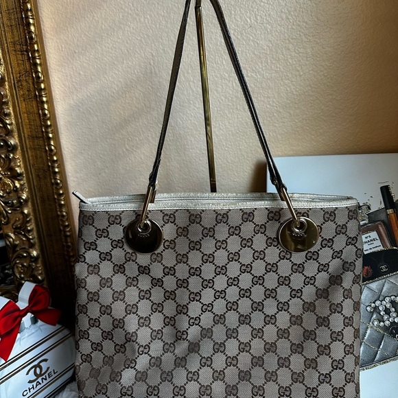 Gucci GG Monogram Logo Tote Bag with COA - Picture 1 of 14